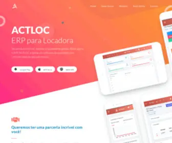 Actloc.com.br(Software para Locação de Equipamentos Construção Civil) Screenshot