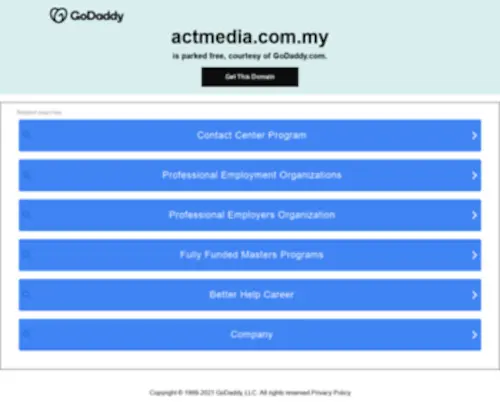 Actmedia.com.my(Actmedia) Screenshot