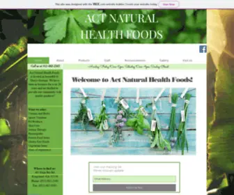 Actnaturalhealthfoods.com(Actnatural) Screenshot