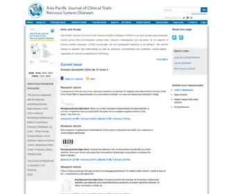 Actnjournal.com(Asia Pacific Journal of Clinical Trials) Screenshot