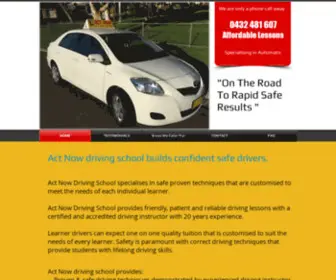 Actnowdrivingschool.com.au(Act Now Driving School) Screenshot