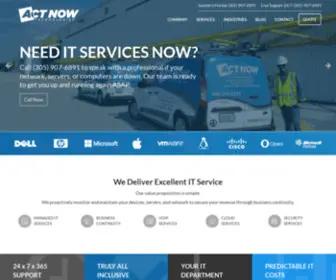 Actnowtech.com(#1 Managed IT Service Provider in Florida) Screenshot