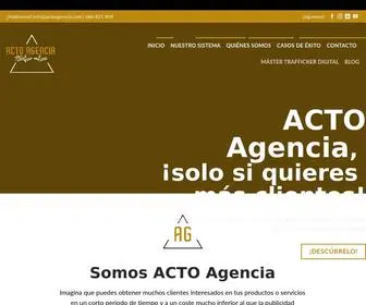 Actoagencia.com(Tráfico online) Screenshot