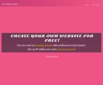 Actoblog.com(Free website builder) Screenshot