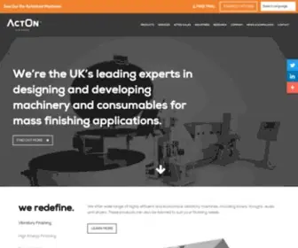 Acton-Finishing.co.uk(UK Leading Experts in Surface Finishing Technology) Screenshot