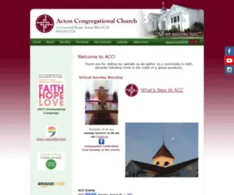 Actonc.org(Acton Congregational Church) Screenshot