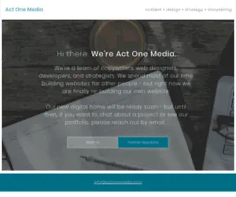 Actonemedia.com(Act One Media) Screenshot
