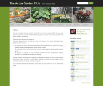 Actongardenclub.org(Acton Massachusetts) Screenshot