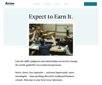 Actonmba.org(Acton School of Business) Screenshot