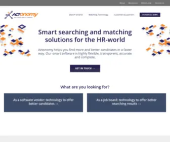 Actonomy.be(AI Recruitment Technology & Job Matching) Screenshot