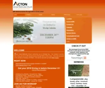 Actonumc.com(Acton United Methodist Church) Screenshot