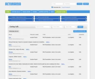 Actorama.com(Casting Calls And Auditions Resources) Screenshot