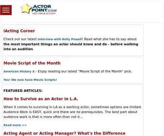 Actorpoint.com(Monologues) Screenshot