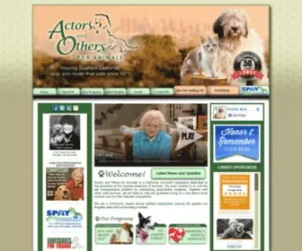 Actorsandothers.com(Actors and Others for Animals) Screenshot