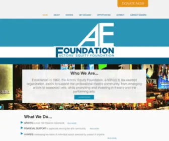 Actorsequityfoundation.org(Actorsequityfdn) Screenshot