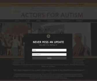Actorsforautism.org(Actors for Autism is a 501(c)) Screenshot