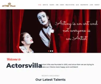 Actorsvilla.com(Model Agency) Screenshot