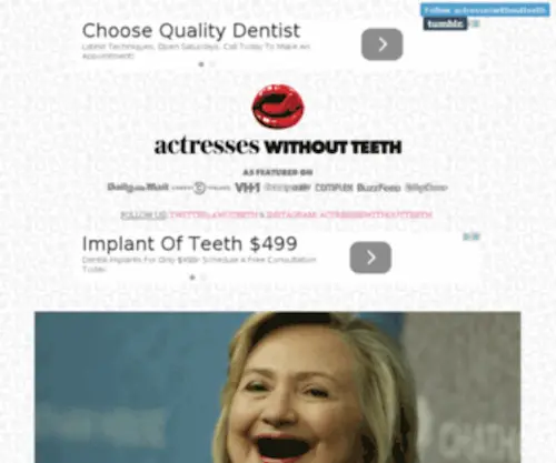 Actresseswithoutteeth.net(ACTRESSES WITHOUT TEETH) Screenshot