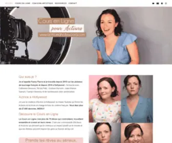 Actriceahollywood.com(Cours pour Acteurs & Actrices avec Fanny Pierre) Screenshot