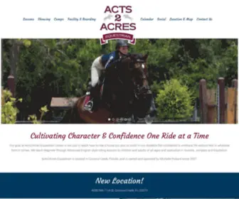 ACTS2Acres.com(English Riding Lessons & Showing) Screenshot