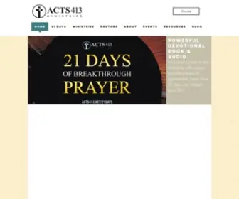 ACTS413.net(Acts413 Ministries) Screenshot