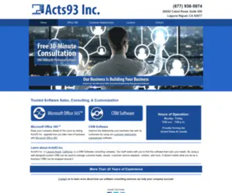 ACTS93Inc.com(Software Consulting) Screenshot