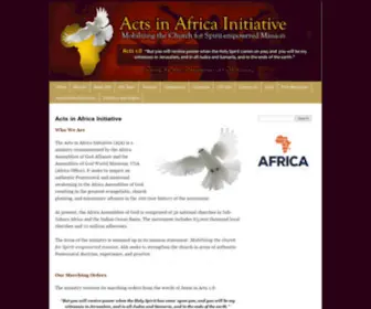 Actsinafrica.org(Holy Spirit in Africa) Screenshot