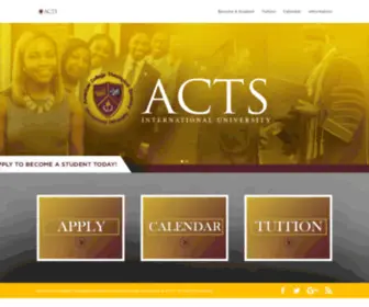 Actsiu.org(American College Theological Seminary International University) Screenshot