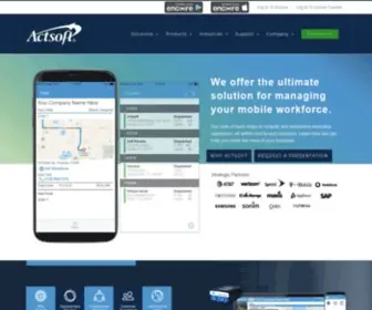 Actsoft.com(Leading Provider of Field Service Management Software) Screenshot