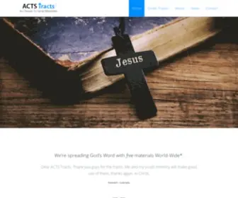 Actstracts.com(ACTS Tracts) Screenshot