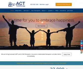 Actteletherapy.com(Teletherapy Counseling) Screenshot