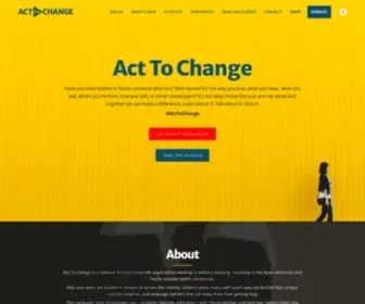 Acttochange.org(Act to Change) Screenshot