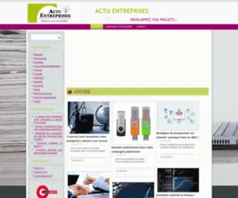 Actu-Entreprises.fr(Bienvenue sur le portail Actu Entreprises) Screenshot