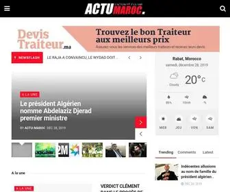 Actu-Maroc.com(Actualités) Screenshot