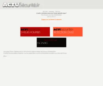 Actu-Securite.fr(Actu Securite) Screenshot