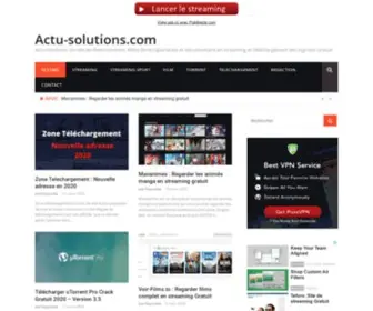 Actu-Solutions.com(Actu Solutions) Screenshot