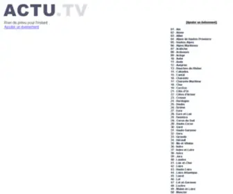 Actu.tv(Agenda concerts) Screenshot