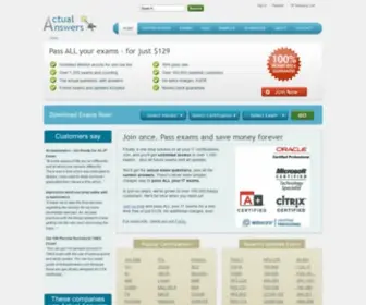 Actualanswers.com(Real Cisco) Screenshot