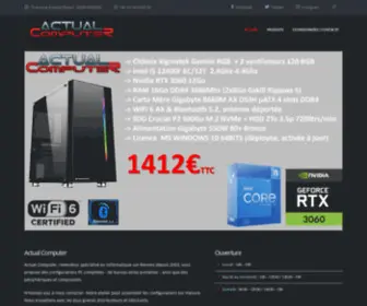 Actualcomputer.fr(Actual computer) Screenshot