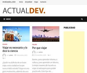 Actualdev.info(Noticias actuales) Screenshot