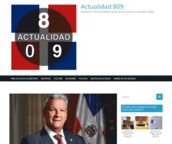 Actualidad809.com(Actualidad 809) Screenshot