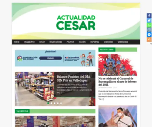 Actualidadcesar.com(Actualidad Cesar) Screenshot