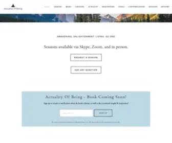 Actualityofbeing.com(Actuality Of Being) Screenshot