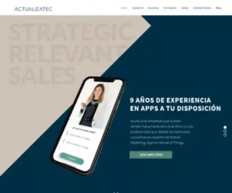 Actualizatec.com(En actualízatec somos especialistas en mobile marketing) Screenshot