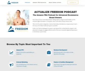 Actualizefreedom.com(Actualize Freedom Podcast) Screenshot