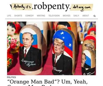 Actuallyitsrobpentydotorg.com(Rob Penty) Screenshot