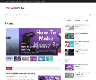 Actualsimple.com(Home) Screenshot
