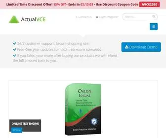 ActualvCe.com(Believable Exam Dumps Questions grant you ensured success by your first attempt) Screenshot