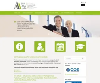 Actuaries.ch(Schweizerische Aktuarvereinigung) Screenshot