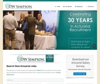 Actuaryjobs.com(DW Simpson) Screenshot